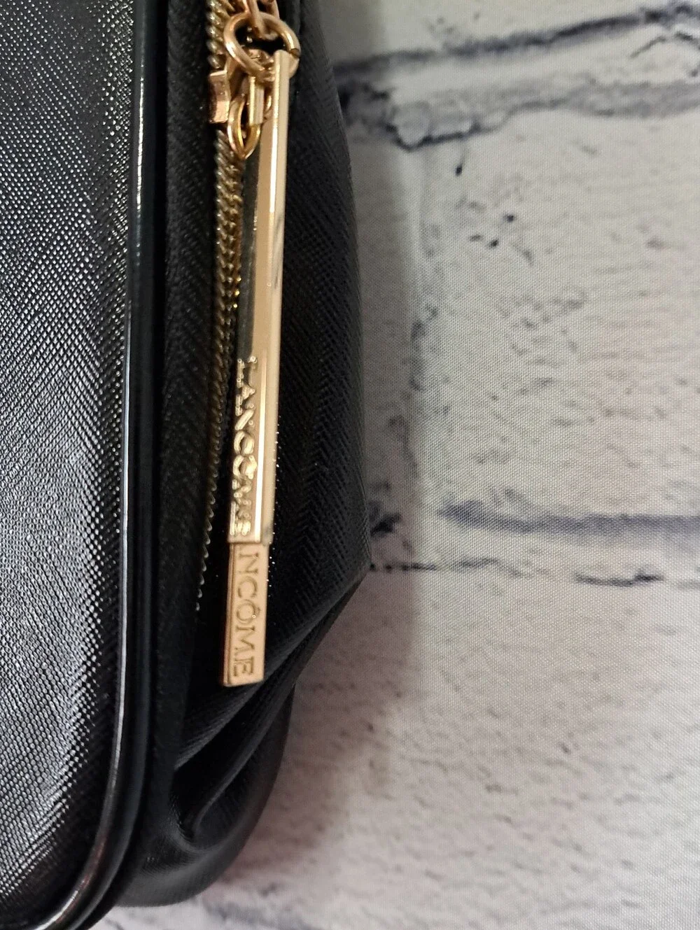 Lancome Paris Large Black Travel Cosmetic Bag